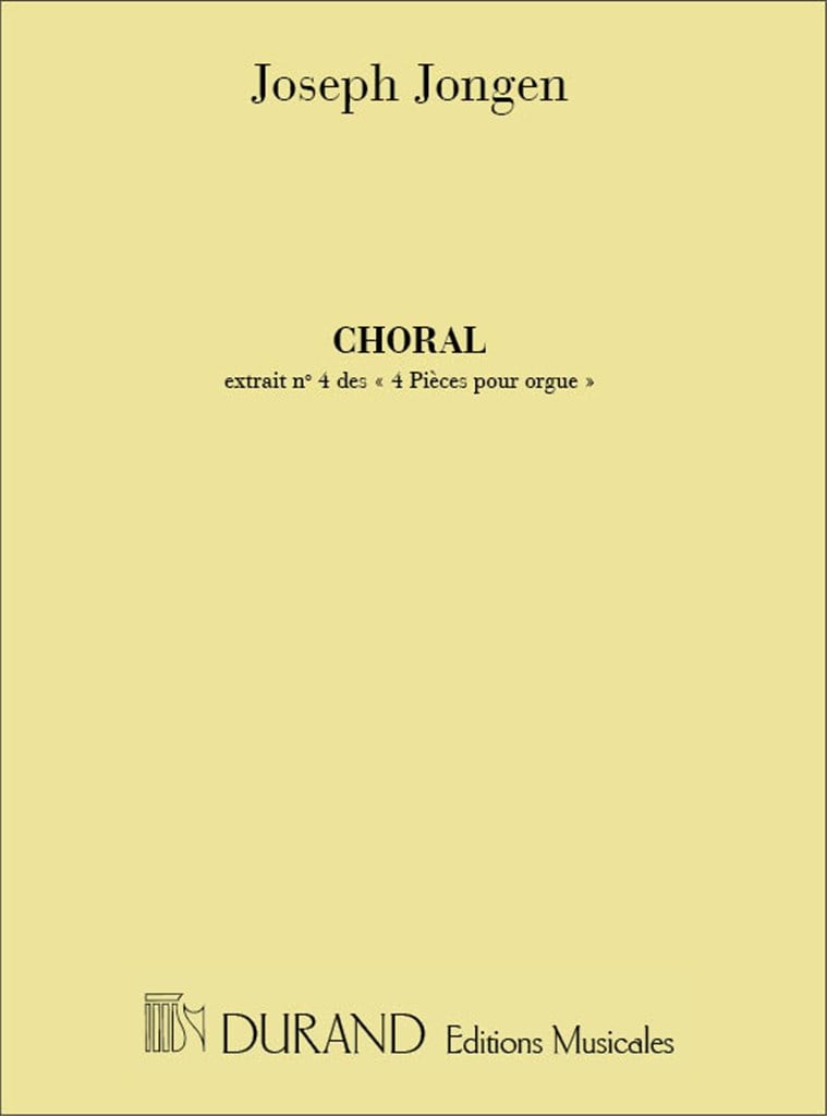 4 Pieces Op 37 N 4 Choral Orgue